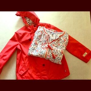 Joules,coral,blue,tunic,top,shirt,Size 12, Large